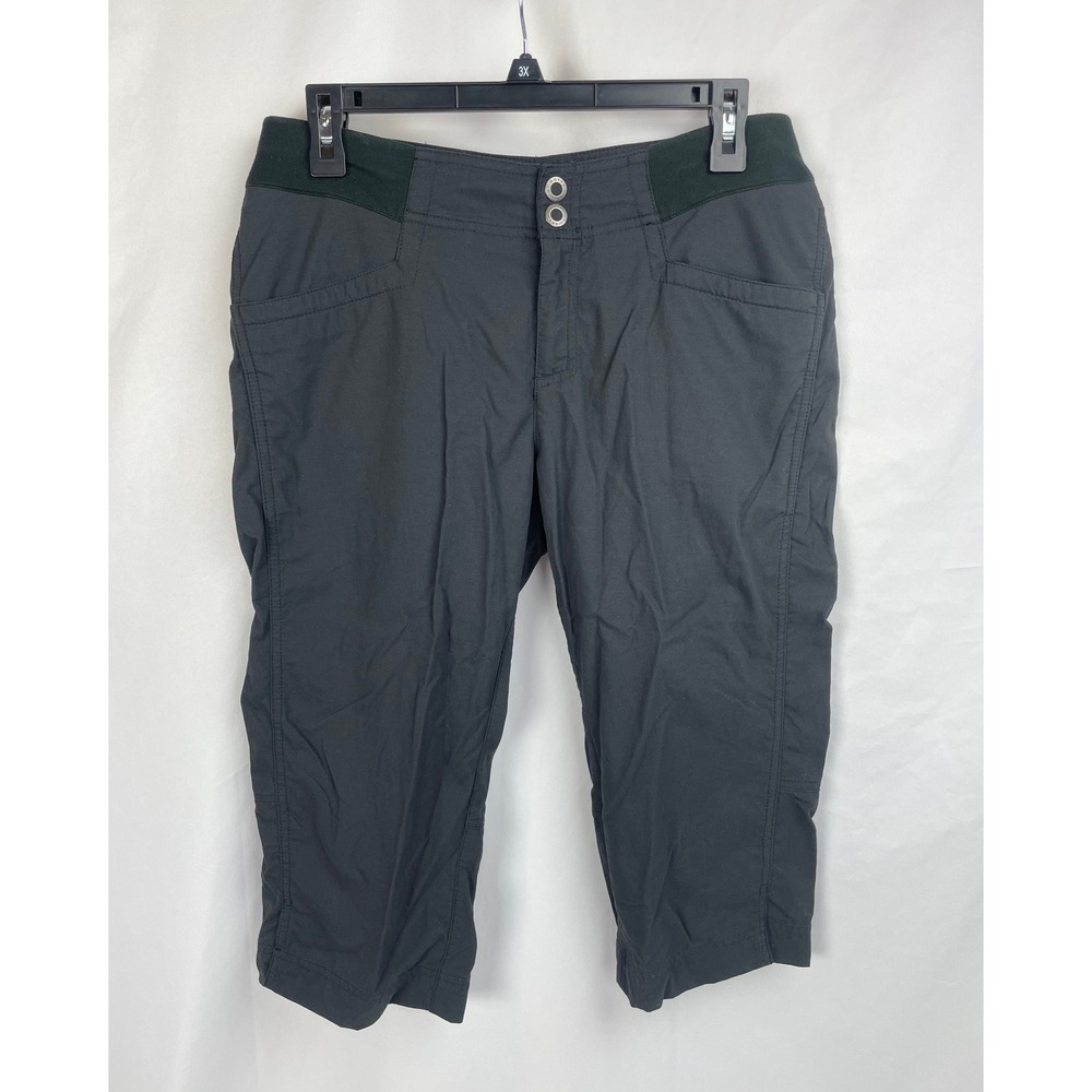 Royal Robbins Women Size 8 Jammer Capri Pants Gray Nylon Hiking Outdoor